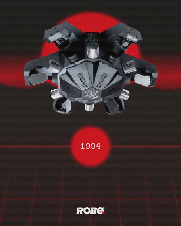 Robelighting's tweet photo. #RobeHistory "My name's Dominator 1200 XT & I was born to be wild!" In 1994 Josef Valchar had his sights set on an entire product family which lead to the intro of Robe Show Lighting & the ground-breaking release of the #Dominator using first generation servo motors. #robe25 https://t.co/iVKazVzu6L