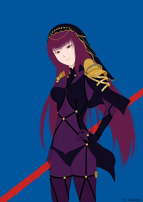 窮地を救ってくれたのは、いつもあなたでした。 #スカサハ #イラスト #ファンアート #FANART #FateGO #FGO 