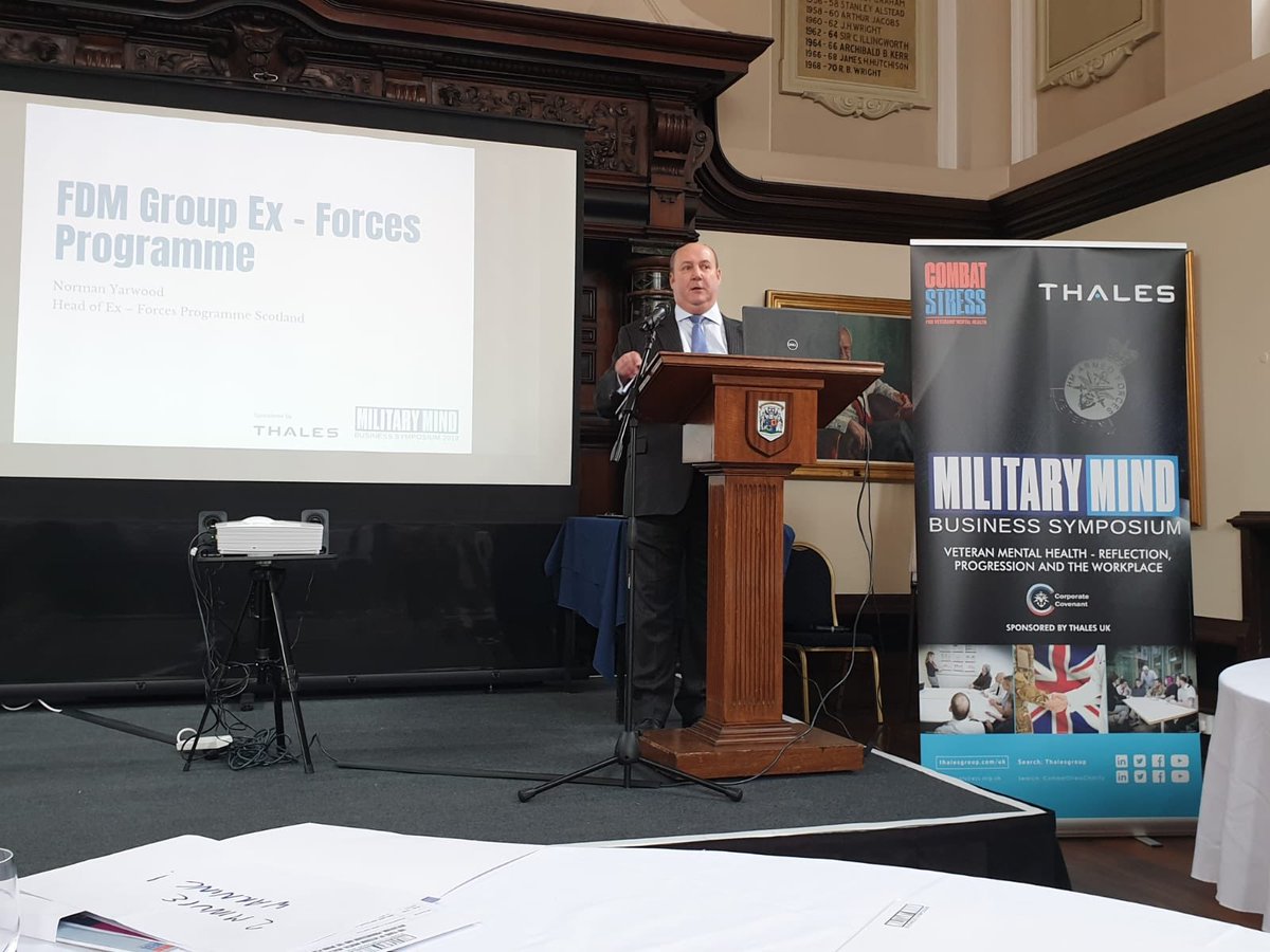 CombatStress's tweet photo. Thanks to Norman Harwood, Head of Ex forces for joining us. #CSMMS19 https://t.co/7s0J8vHZ5h