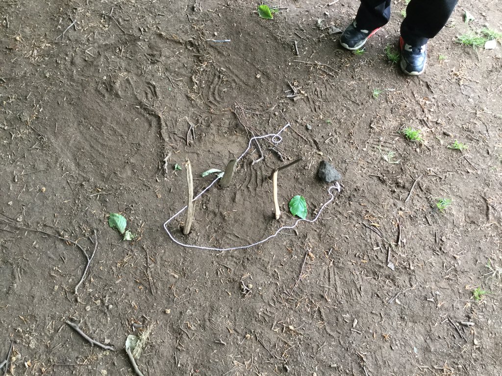 MissFranceBPS's tweet photo. P3 and P4 were out in the forest this morning creating #microjourneys for #OutdoorClassroomDay We had lots of fun problem solved no in our pairs to imagine the journey from an ants point of view π π² @FTaylor_Bankier https://t.co/7Yq2BnbYiY