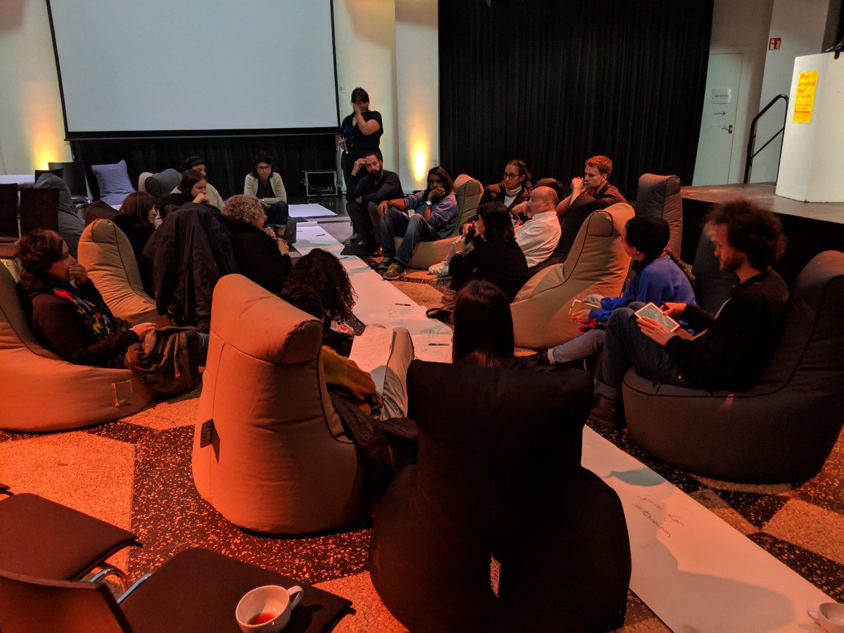 Earlier in May, AF facilitating at @RadFilmNet in Berlin. Thanks for having us and to the organisers for putting together a brilliant programme.