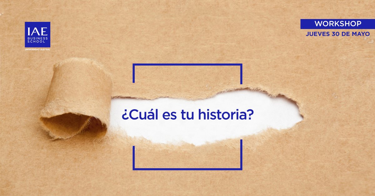 IAE_Austral's tweet photo. Workshop EMBA. Desafiamos a Profesionales a contar su historia a través de la improvisación de un storytelling. En este encuentro, participa @pabloaragone, Coach & Speaker Trainer ¡Cupos Limitados! https://t.co/uAxmIVPAYr
#WorkshopIAE #Executive #MBA #EMBAIAE #IAEBS https://t.co/IoA9uRVOhB