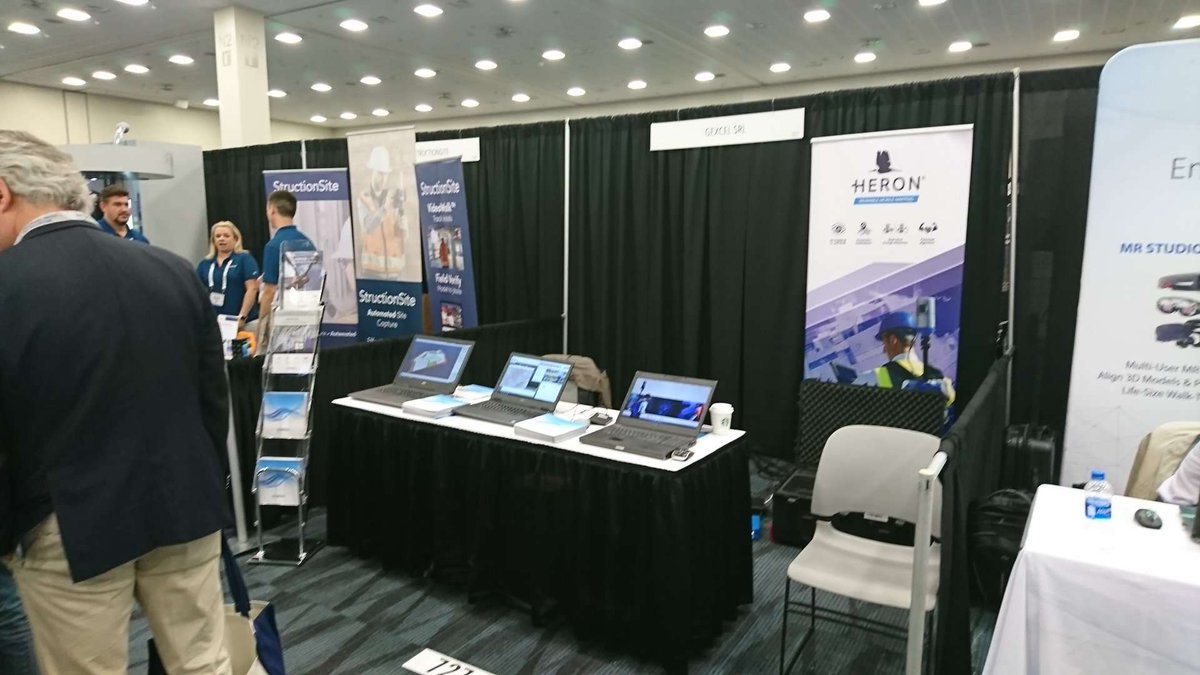GexcelSrl's tweet photo. Gexcel HERON and Reconstructor at @SPAR_Events @AECNextTech #HERON3D #indoormobilemapping #slam #technology https://t.co/sgG5kx4cDW