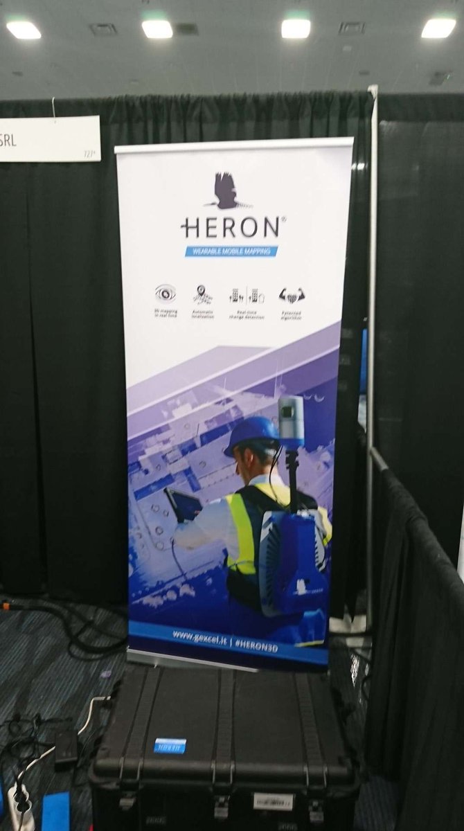 GexcelSrl's tweet photo. Gexcel HERON and Reconstructor at @SPAR_Events @AECNextTech #HERON3D #indoormobilemapping #slam #technology https://t.co/sgG5kx4cDW