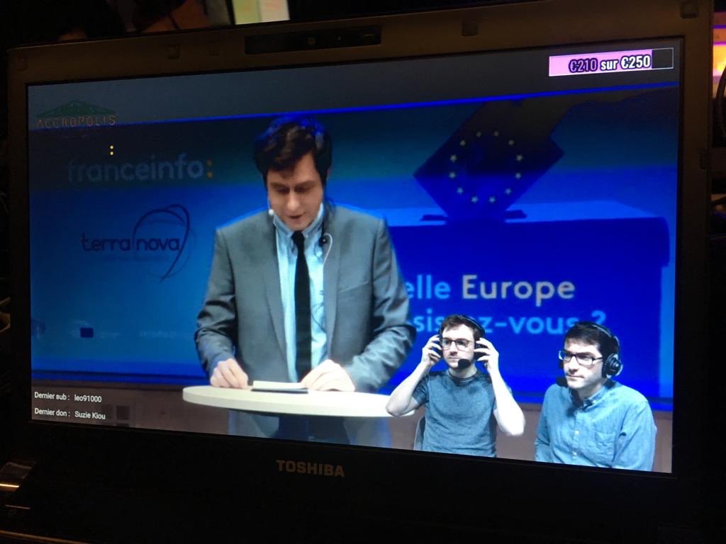 liutkus's tweet photo. #VotreEurope une opération @franceinfo à suivre sur @Twitch avec @Accropolis et son équipe 📲📻🖥 https://t.co/jF0QzIT4Pv