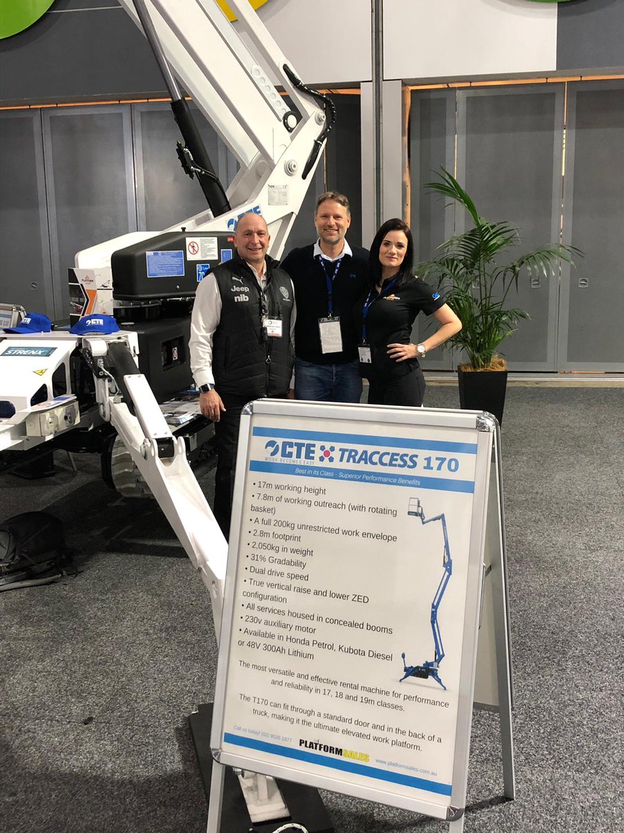 CTEPlatforms's tweet photo. From Hire19 show in Melbourne, Tim (with Andrew & Taryn from Platform Sales Australia) and Massimo (with CTE Pianoplan) ๐๐
#cte #traccess #pianoplan #hire19 #melbourne #show #exhibition #team #happiness #onlypositivevibes #easy #workbecomeseasy https://t.co/aaJSgoyzSH
