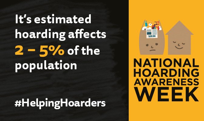 Hoarding is a medical condition typically caused by untreated anxiety or depression. If you or someone you know needs support for hoarding you can visit:
helpforhoarders.co.uk or talk to your local GP.

#hoardingawarenessweek
#helpinghoarders