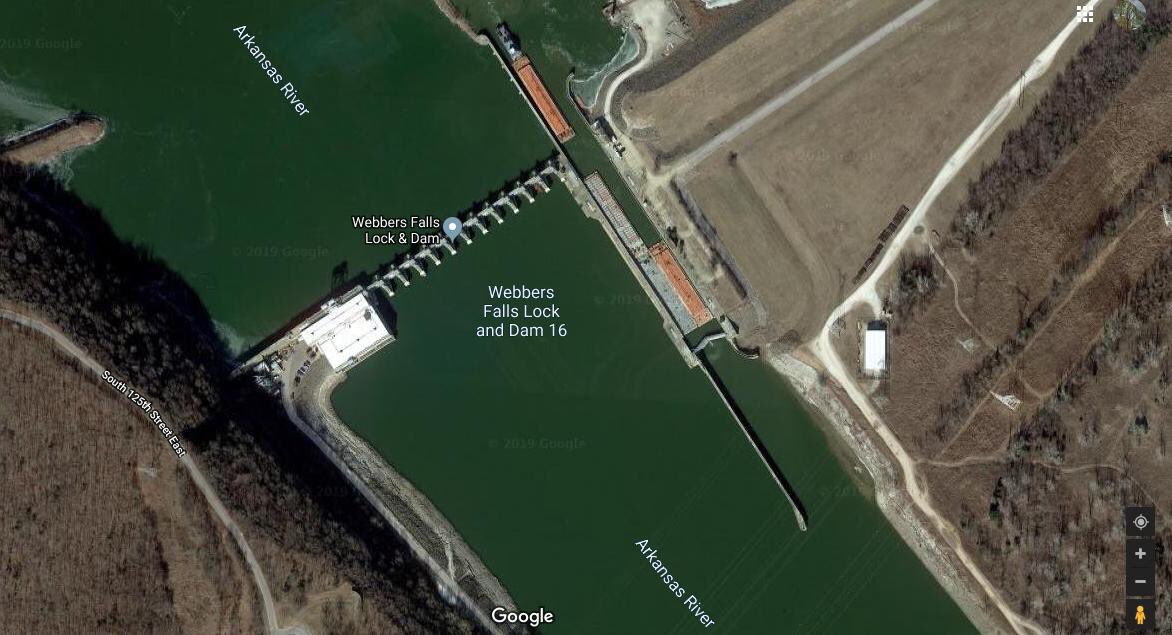 Tulsa's Channel 8 on Twitter "BARGES THREATEN DAM The town of bers