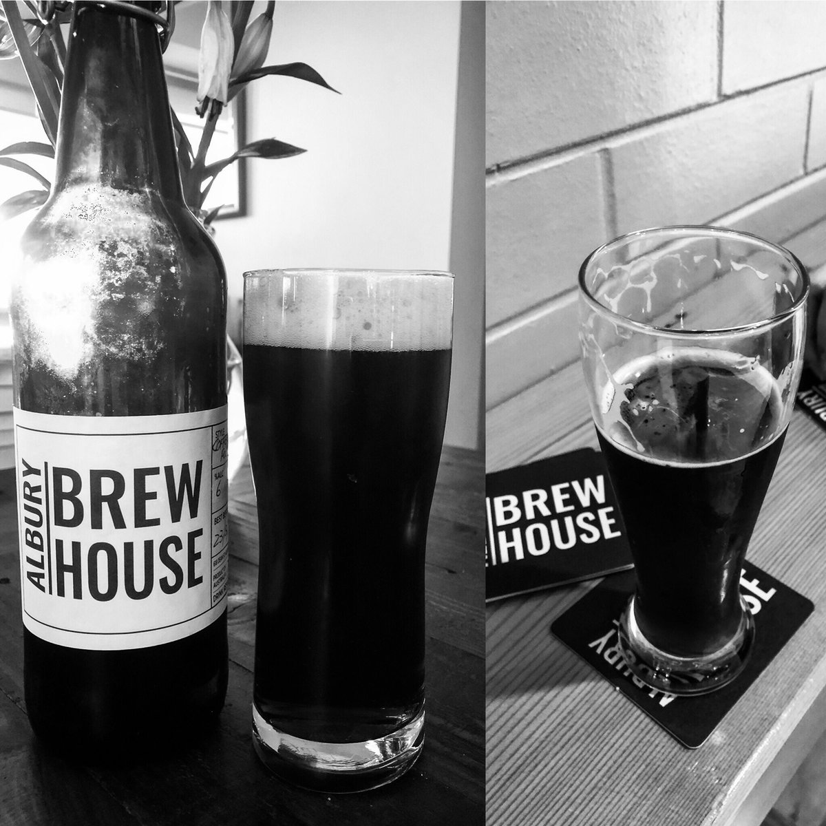 Get down to the #alburybrewhouse and try the #Coffee #Porter . It has a secret ingredient 🤔. Even had to bring one home. #coffeemamma #albury #thisistheborder #thisisthebordercoffee