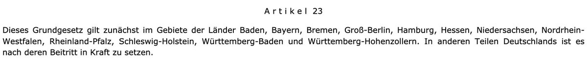 When unification came, the GDR was absorbed into the Federal Republic under Art. 23 of the Grundgesetz. Although the Grundgesetz itself allowed for a new constitution approved by the German people, this was put aside.