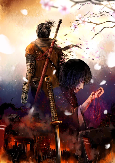 SEKIRO    やっと描けた 