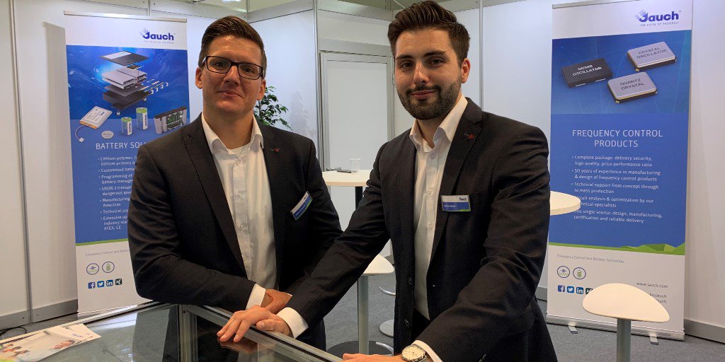 jauch_en's tweet photo. #MedTech applications need reliable power supply. So don’t miss our #battery experts Viktor Sichwardt und Jérémy Deloof at #MedTechLIVE in Nuremberg today. Hall 10.0, stand 216. 
#lithium #batteries #WeAreJauch https://t.co/w3n12uPonj