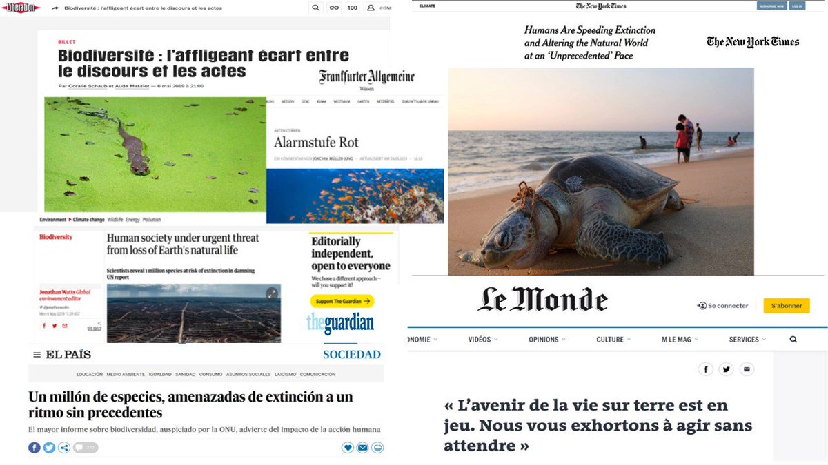 Last week a blog  on the urgency of the IPBES report on loss of biodiversity was published on the ExpertISE website , now in English - expert-ise.ch/end - and French - expert-ise.ch/la-fin. When will we truly appreciate all that nature gives us? @unige_ise, <a href="/UNIGEnews/">Université de Genève</a>