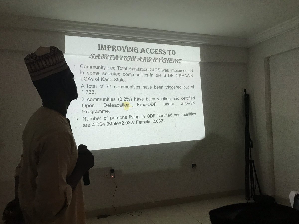 Taking the discussions beyond the four walls of the conference hall, journalists at the media dialogue organised by <a href="/UNICEF_Nigeria/">UNICEF Nigeria</a> will be visiting some communities to see how the people + <a href="/KanoStateGovt/">Kano State Govt</a> are taking action to #endopendefecation in the state. #cleannigeria