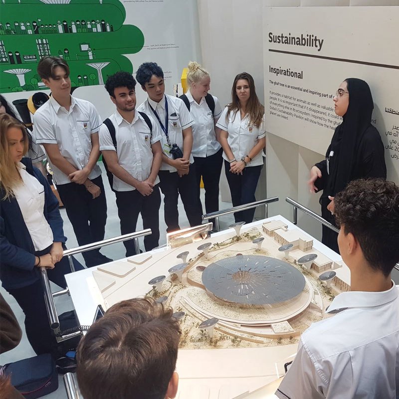 GreenfieldIntS's tweet photo. Our Grade 11 students are enjoying the workshops at the @expo2020dubai Visitors Center as they visit the site today as part of their Modern Foreign Language B course.
#behappybegcs #taaleemdxb #inspiringyoungminds #mygcs #wearegcs #Expo2020 https://t.co/vRlxrSoI8D