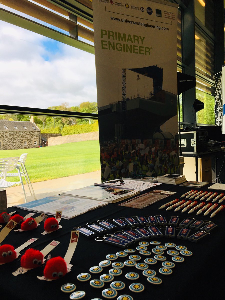 PrimaryJo's tweet photo. All set up for today’s #FoYE19 in Edinburgh talking all things @Leadersaward @primaryengineer https://t.co/hGpPXXgoSV