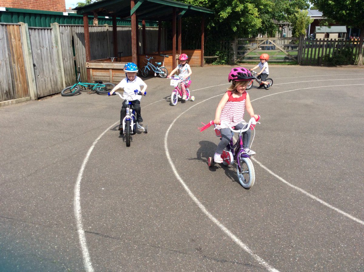 Fabulous second EYFS open bike session using our playground! #greatskills #supersteering #EYFS #AP 🚲