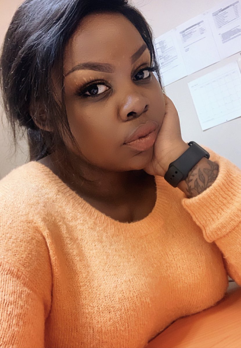 Bongeka_QB's tweet photo. Make up is just going to be my best friend this year, lack of sleep has me looking like iphara 💀 #postgradwoes https://t.co/P9Y0YpBiJd