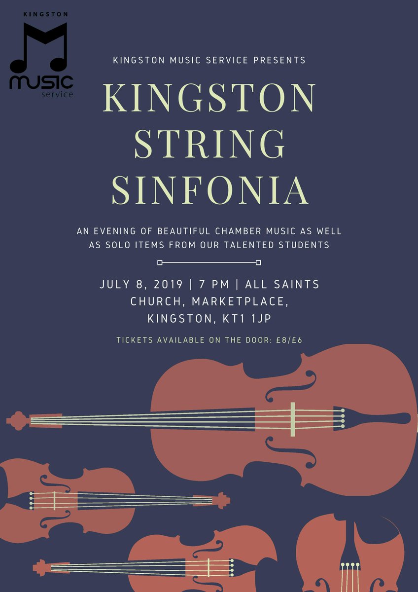Kingston Music Service (@kingston_music) on Twitter photo Delighted that our advanced String Sinfonia are performing at @allsaintsK <a href="/HeritageASK/">All Saints Kingston</a> on Monday 8th July. Do join us for some beautiful music including some solo items. Tickets available on the door! 🎻🎶🎻 Delighted that our advanced String Sinfonia are performing at @allsaintsK <a href="/HeritageASK/">All Saints Kingston</a> on Monday 8th July. Do join us for some beautiful music including some solo items. Tickets available on the door! 🎻🎶🎻