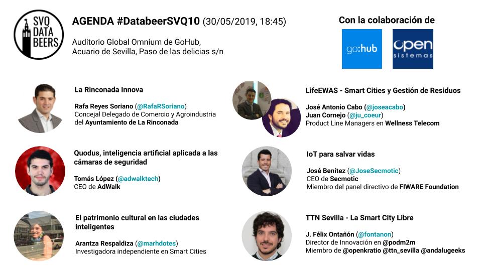 👋🏾 A una semana de #DatabeerSVQ10 os presentamos la agenda definitiva de este especial #SmartCities

30 mayo 18:45 en <a href="/GlobalOmnium/">Global Omnium</a> auditorio de @GoHubTech en acuario de Sevilla ¡Os esperamos! 🐠🐡

#SVQTech 👩🏻‍💻👨🏾‍💻  #databeers 🍻(<a href="/opensistemas/">OpenSistemas</a>)
 
Entradas ➡️enterticket.es/eventos/databe…