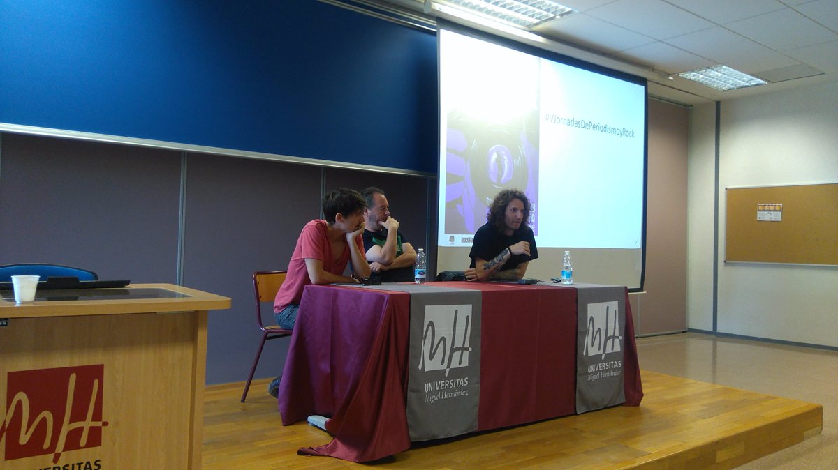 Empezamos las #Vjornadasdeperiodismoyrock