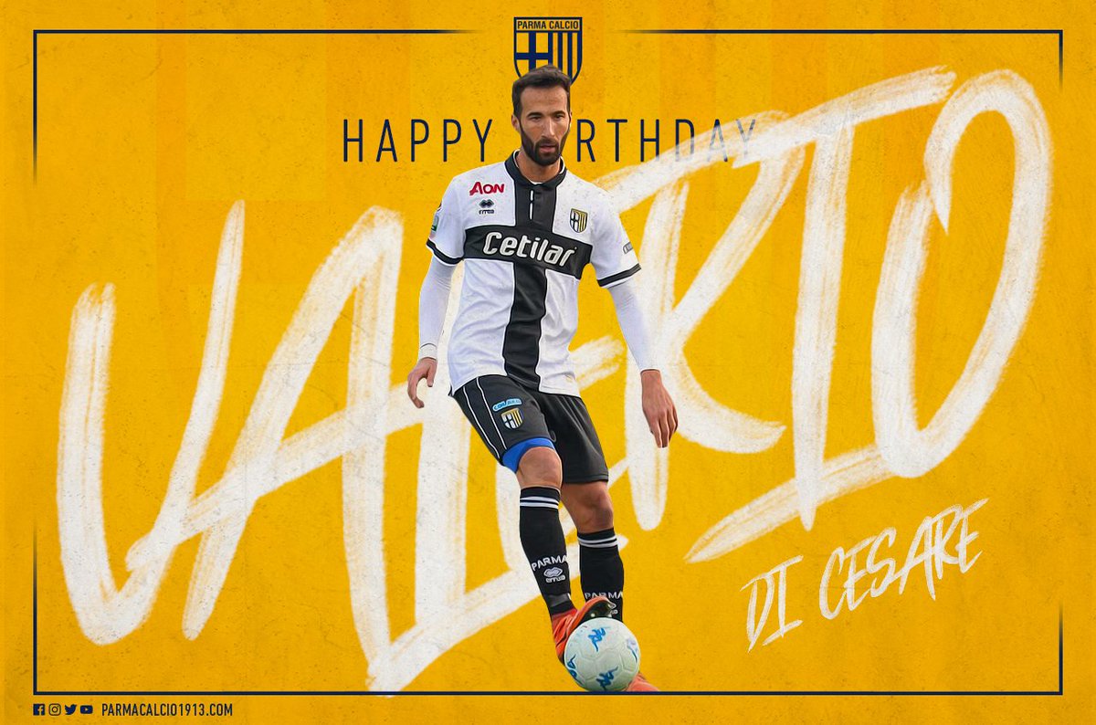 #CompleanniCrociati
Tanti auguri a Valerio #DiCesare, che oggi compie 36 anni! 🎂💛💙
#StoriaCrociata #ComenoinessunomAi #ForzaParma