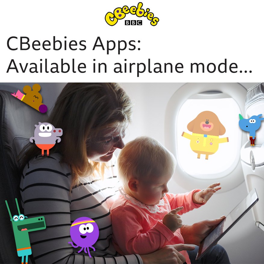CBeebiesHQ's tweet photo. Don't let dodgy wifi get the best of you! π₯
Download and take us with you! βοΈ
#CBeebiesApps https://t.co/pQQEBjsx66