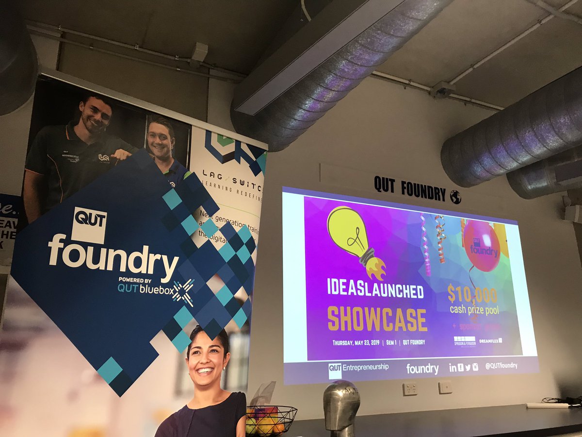 QUTEship's tweet image. Welcome to @QUTfoundry’s #IDEASlaunched showcase, celebrating our Sem 1 #Entrepreneurship program &amp;amp; #entrepreneurial action taken! @ProfBarrett welcomes our (growing) community on this special night (last event before we move to the bigger #QUT GP #coworking space Monday) 🙌