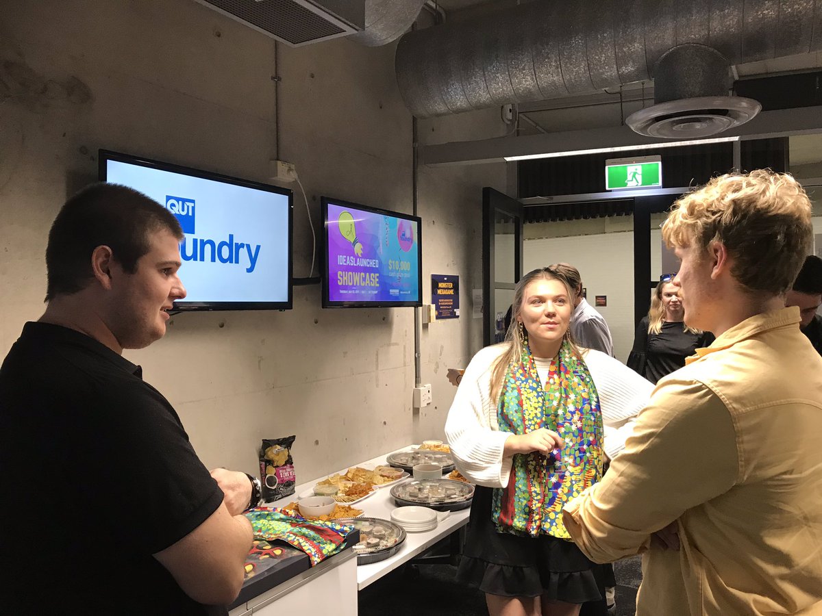 QUTEship's tweet image. Welcome to @QUTfoundry’s #IDEASlaunched showcase, celebrating our Sem 1 #Entrepreneurship program &amp;amp; #entrepreneurial action taken! @ProfBarrett welcomes our (growing) community on this special night (last event before we move to the bigger #QUT GP #coworking space Monday) 🙌