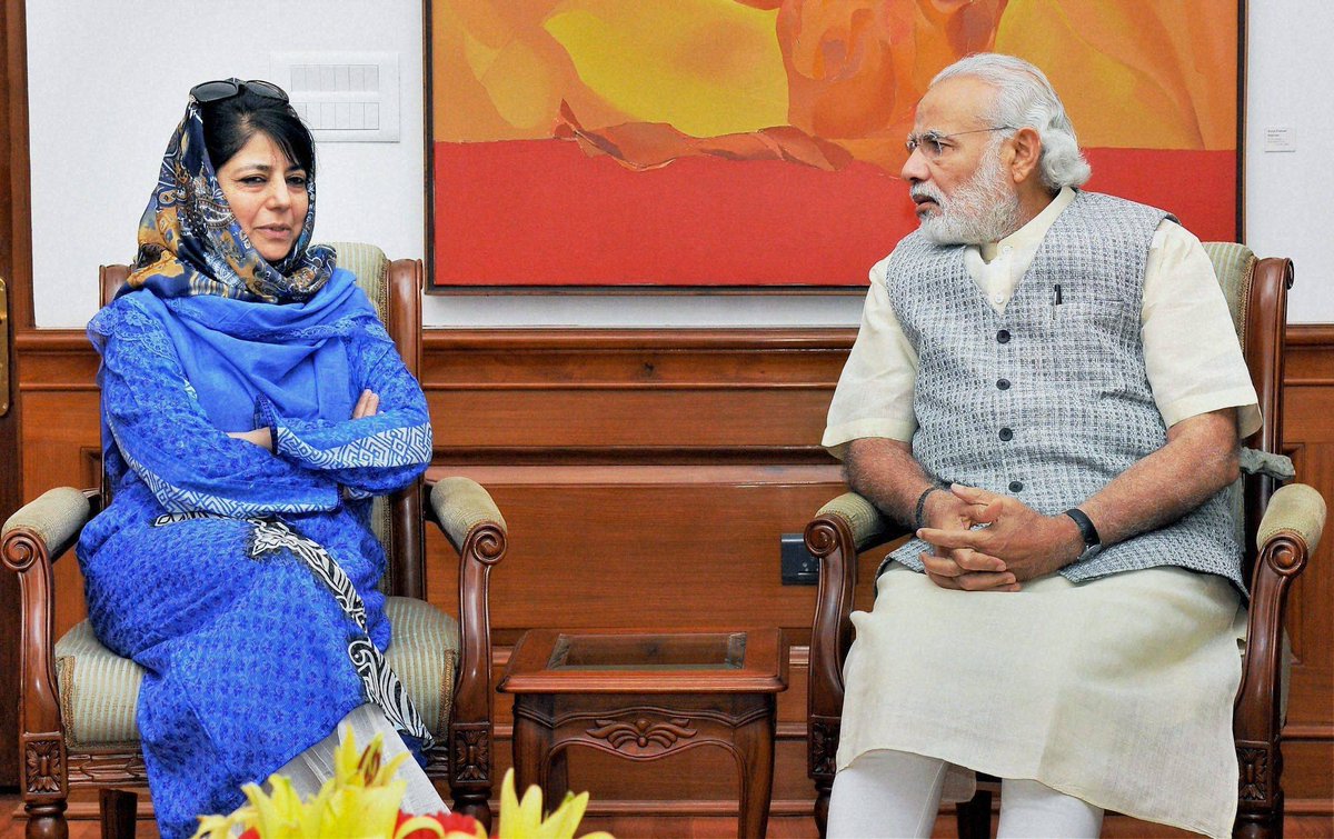 scroll_in's tweet photo. #KeyFIghts: PDP chief and Anantnag candidate @MehboobaMufti congratulates Prime Minister @narendramodi for a “historic mandate”. https://t.co/401avlsblF
#ElectionResults2019 https://t.co/EtkAYy0Xqv