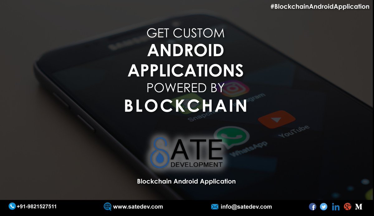 satedevelopment's tweet image. To learn more about Blockchain Android Applications, visit us @ satedev.com/blockchain-sof…
satedev.com
@nakulshah23 
#Blockchainsoftwaredevelopment #Blockchainandroidapplication #Blockchaintechnology #Satedevelopment