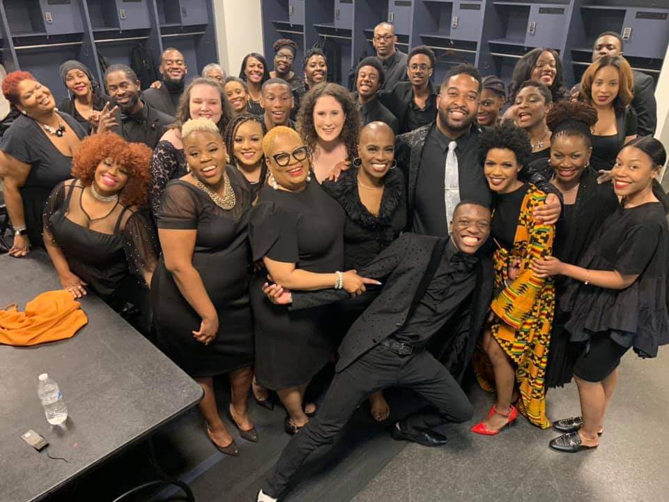 JVL_Trish's tweet image. The experience of performing at the Barclays Center was simply ahhh-mazing! ❤ #AntigoneInFerguson #TheaterOfWar #BrooklynPublicLibrary