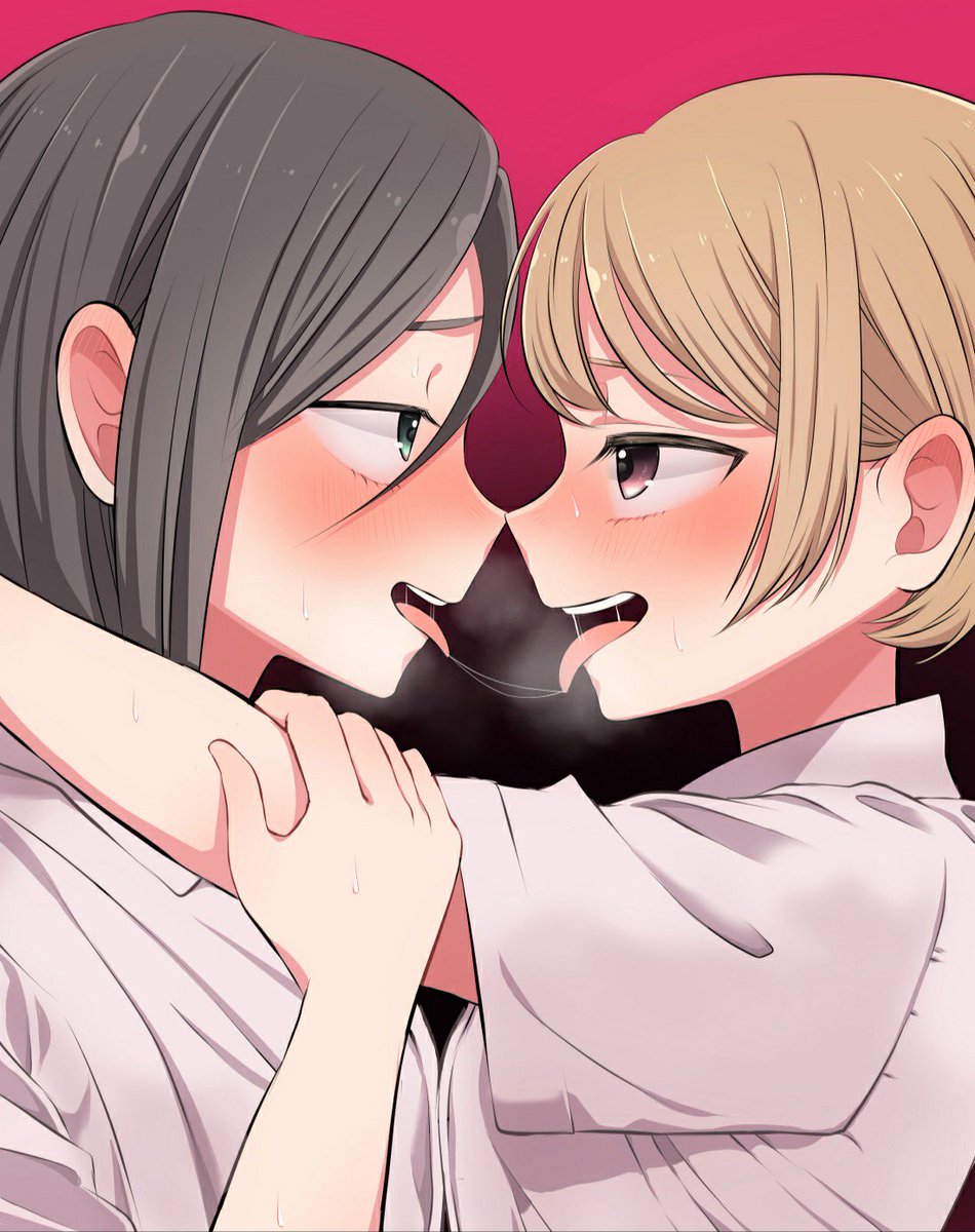 キス 創作百合 たなか彼方のイラスト