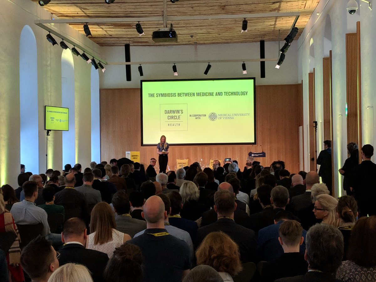Full house at #DarwinsCircleHealth at the <a href="/MedUni_Wien/">MedUni Wien</a>. @uniqaventures is happy to support this great conference where inspiring speakers are discussing the how to find a fruitful symbiosis of #health and #technology.