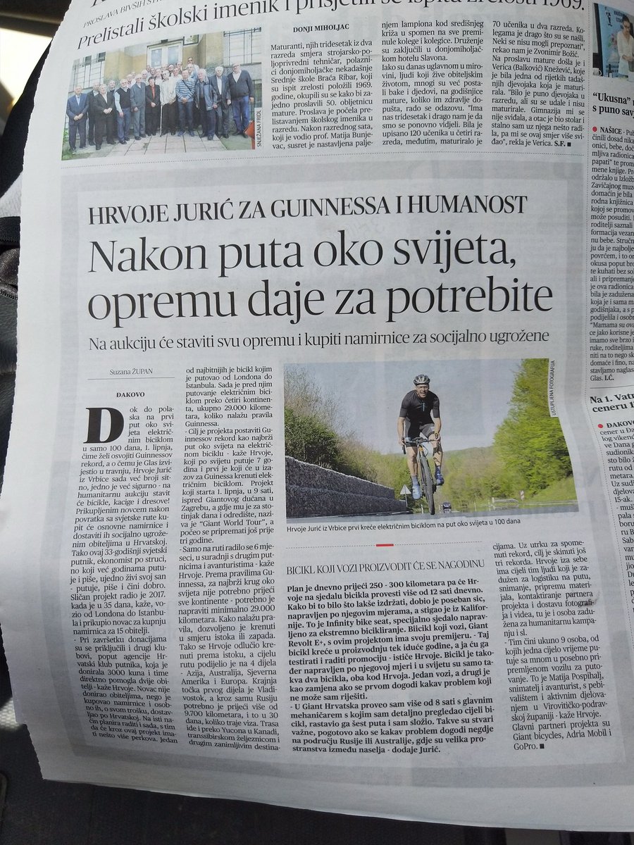 Glas Slavonije i nešto više informacija o humanitarnom dijelu projekta - prikupljanje donacija za kupovinu namirnica socijalno ugroženih obitelji, točnije samohranih majki.
