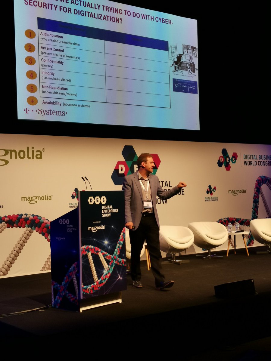 JRMelara's tweet photo. El #CISO debe asumir un rol de liderazgo en la digitalización, @hutchandrew @TSystems_Iberia, #CibersecuritySummIT #DES2019 @ITDS_ITDM https://t.co/fMYqclsmSF