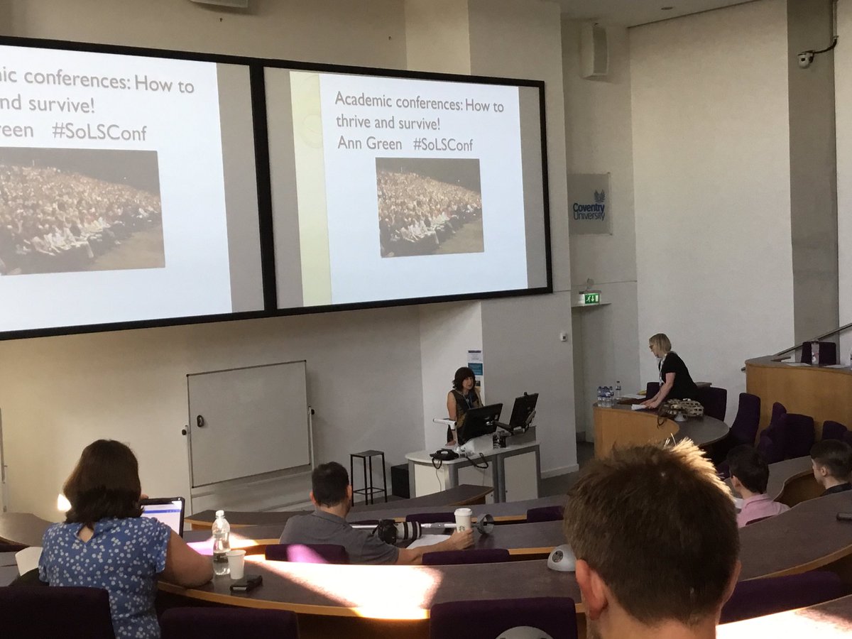 SharonW_CovUni's tweet photo. Ann Green @AGreenCovPhysio opening the conference #SoLSConf @covcampus @CU_HLS https://t.co/qQxlqMy4BA