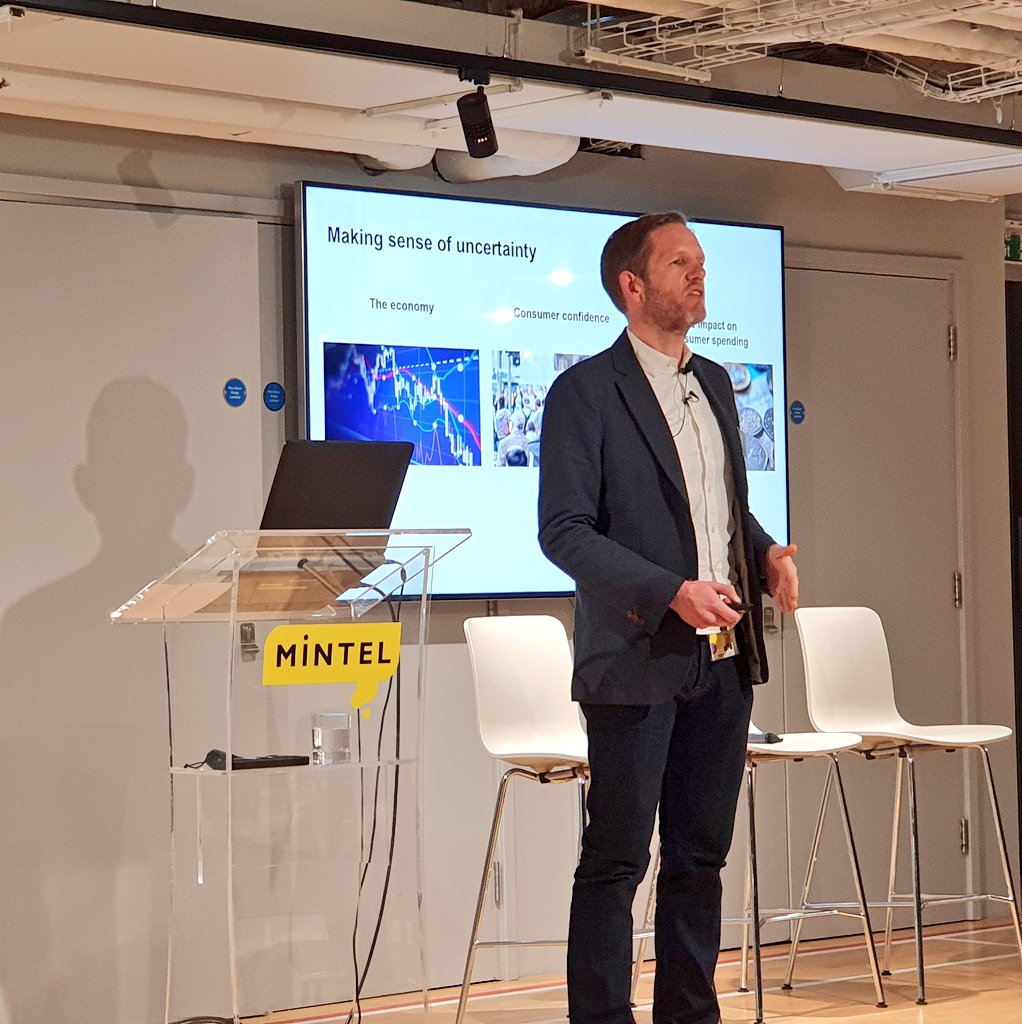 HamedAtGartner's tweet photo. Toby Clark kicking off this morning's Bitesize Briefing on Brexit: What's next for consumers #MintelBite @mintelnews https://t.co/Kz8Nnxfi0d