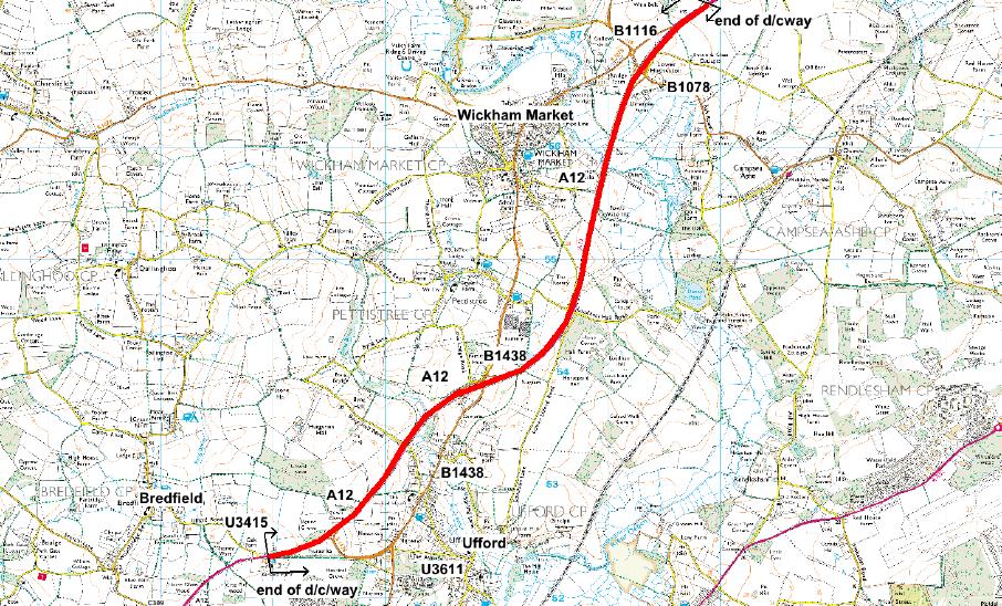 Suff_highways's tweet photo. Road repairs and surface dressing will be taking place along A12 Ufford to Marlesford, from 3 June. Please see below for full details of the works. #SuffolkRepairs https://t.co/CtZCzFMwUc