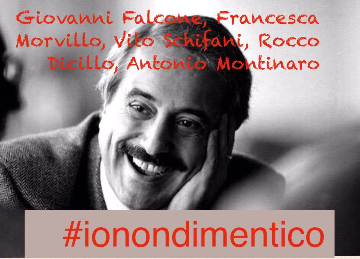 23 maggio 1992: la strage di Capaci, uno dei momenti più bui della nostra storia recente. 
Mai dimenticare cosa può fare o sottovalutare la criminalità.
La Mafia fa schifo!
Questa cosa va urlata in casa, nelle scuole e nelle piazze, ogni giorno, tutti i giorni.

#ionondimentico