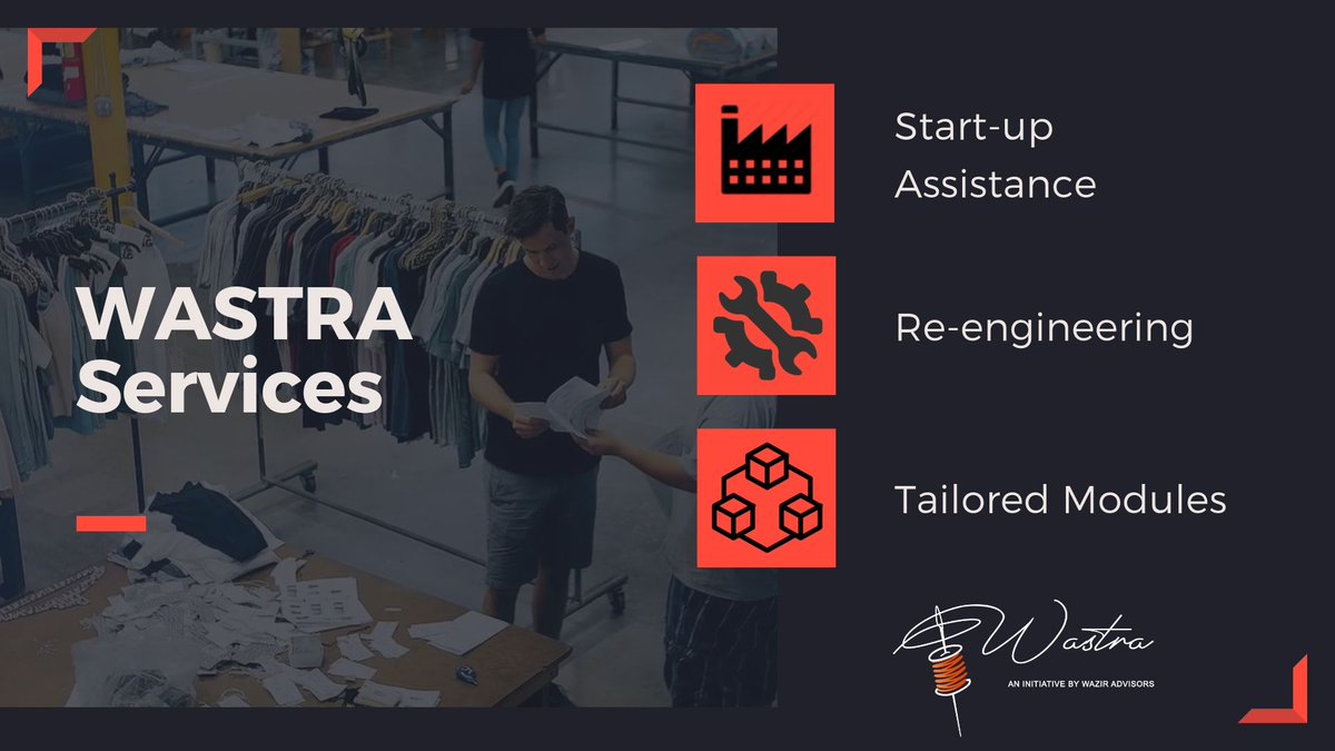 WastraByWazir's tweet photo. Wastra offers #apparel factory #startup assistance, factory re-engineering services and implementation of tailored modules to address specific issues in a factory.
#WastraInsights #WazirAdvisors https://t.co/PA1gDCY7l8