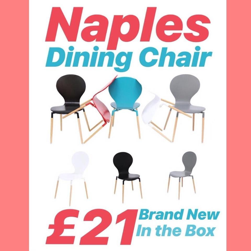 GoDottidotcom's tweet photo. 💥F L A S H S A L E💥

Naples Dining Chair

Solid Beech Legs

£21 when you like our Facebook page &amp; this post

RRP £69 our Price £35

Come and See us!

Opening Days &amp; Timings: MON – FRI 10:00 AM - 6:00 PM
We're based in West Gorton, Vaughan Street, M12 5DU Contact: 0161 231 3131 https://t.co/OtDT3sgKCN