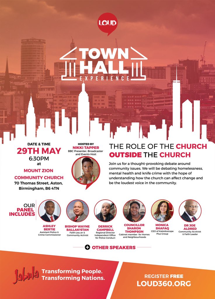 JabulaEA's tweet photo. Join us Weds 29th May, to talk about how the community &amp; church can work together to help address &amp; offer support for homelessness, mental health &amp; knife crime. All are welcome. Panel includes @MShafaq_KPlusG, @joealdred, @AshleyBertie_ &amp; @SThompson_JP &amp; hosted by @nikkitapper https://t.co/L4UAlzqITX