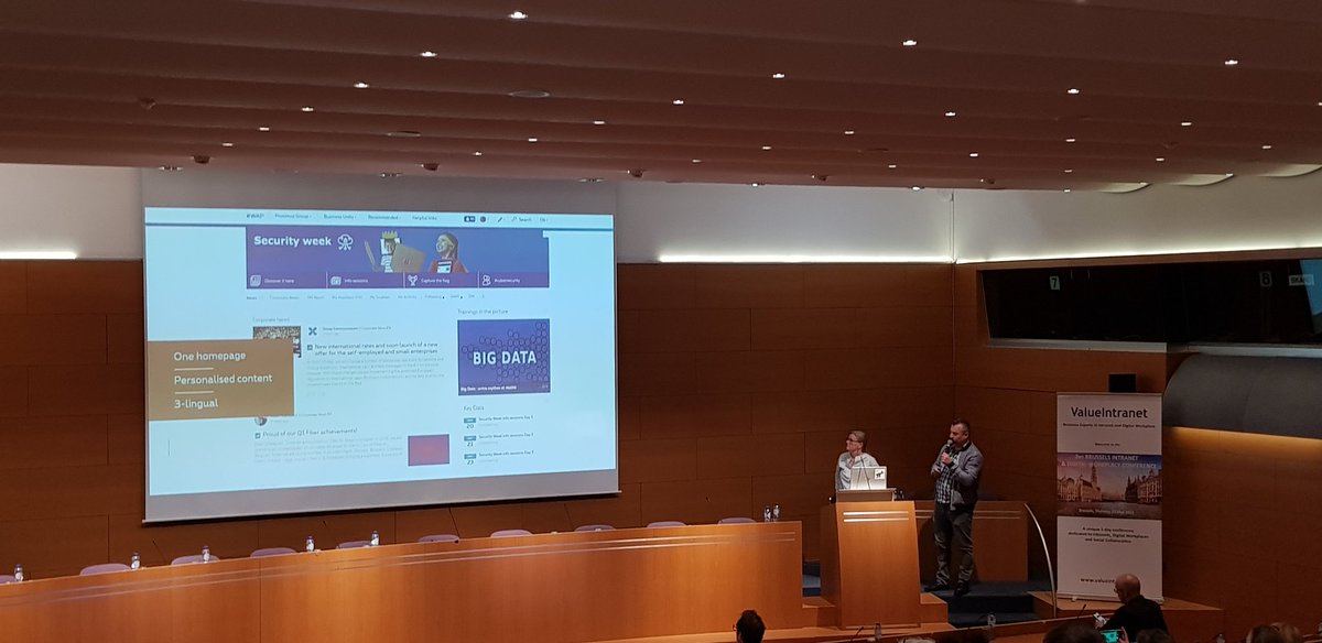MisterBouny's tweet photo. We're discovering the @JiveSoftware platform of @Proximus_Group
#intranet #DigitalWorkplace #valueconf19 https://t.co/3pJtuuqeps