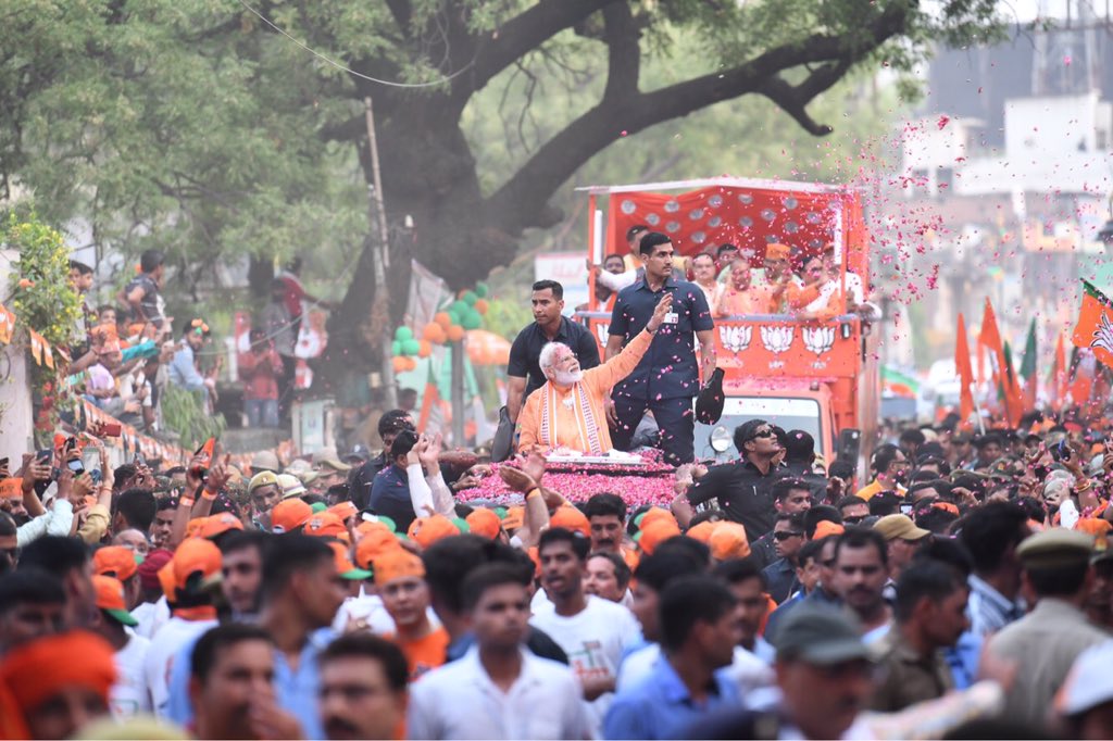 Emphatic victory in #GeneralElections2019 demonstrates people's trust in Shri <a href="/narendramodi/">Narendra Modi</a> and politics of development!  The journey towards New India, Developed India, Prosperous India will continue and with great speed.
#VijayiBharat