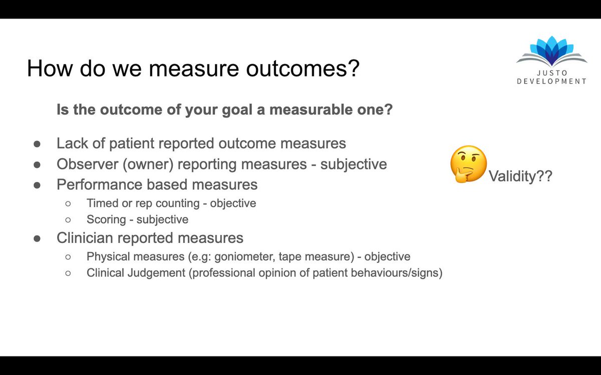 A little snippet from our Goal Setting and Outcomes Measures in Canine Hydrotherapy CPD starting tomorrow

justodevelopment.com/cours…/canine-hydrotherapy/

#cpd #keeponlearning #vetphysio #equinerehab #caninerehab #animalwelfare #Justocourses #vet #vetnurse #physiotherapy