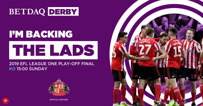 🚨 SUNDERLAND FANS! 🚨 

It’s competition time! 🏆

Now is your chance to win tickets to the League One Playoff Final at Wembley AND a signed #SAFC jersey! 👀 

All you need to do is:

▶️ Follow <a href="/BETDAQ/">BETDAQ</a> 
▶️ Retweet this tweet! 

Good luck! #HawayTheLads