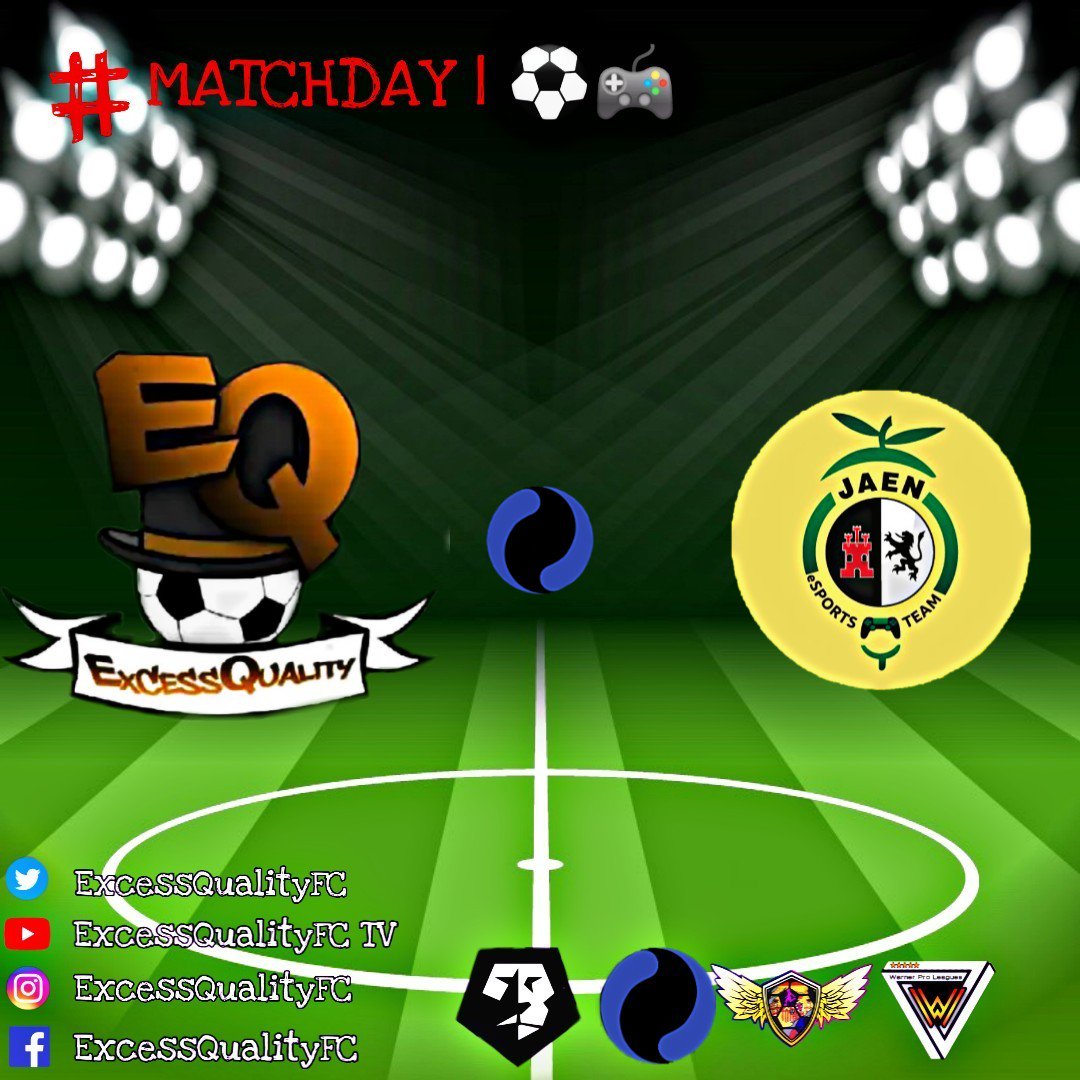 #MATCHDAY | ⚽🎮

🏆 @WPL_SPAIN 
📝 J.3
🆚 <a href="/BarrantesFC/">Barrantes CF🎮⚽</a> 

🏆 @IONesports_es
📝 J.15
🆚 <a href="/JaenFSeSports/">Jaén Paraíso Interior eSports</a>

🔸 Suerte q los rivales 👍🍀.

📺 ExcessQualityFC TV

#VamosExcess 🔥🔥🔥