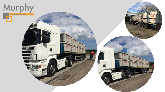 Another load of our precast drinking troughs leaving yesterday morning for customers in Co. Cork #precast #concrete #agri