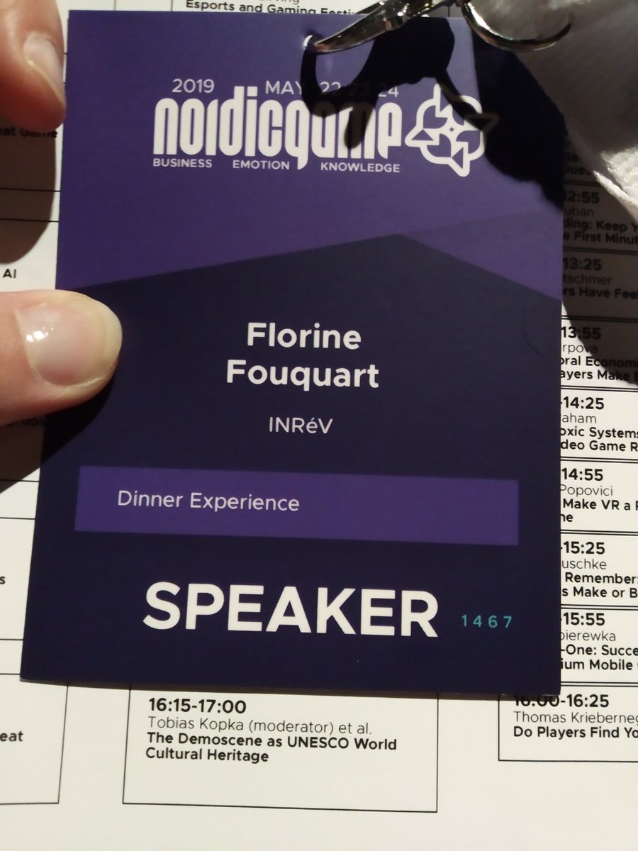It. Is. ON :D come to room Oslo at 16:15 today if you want to hear amazing people talking about demoscene as a full cultural experience :) with <a href="/Dedux/">Tobias Kopka</a> <a href="/rimina__/">rimina</a> <a href="/A_Lange_Berlin/">Andreas Lange</a> and @NeogamesFin !

#demoscene <a href="/Inrev_Paris8/">INREV PARIS 8</a>